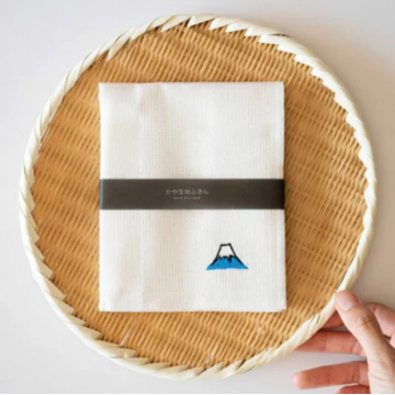 日本製刺繡廚房布-富士山